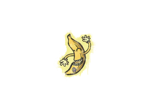 Sealed Graffiti | Banana
