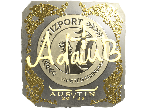 Sticker | adamb (Gold) | Austin 2025 image