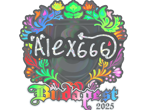 Sticker | alex666 (Holo) | Budapest 2025 image