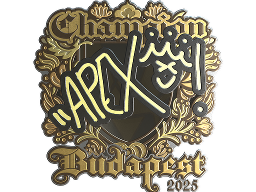 Sticker | apEX (Gold, Champion) | Budapest 2025 image