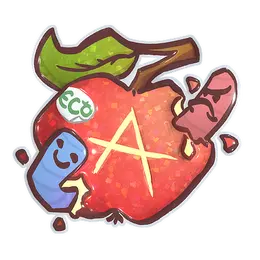 Sticker | Apple A Day (Glitter) image