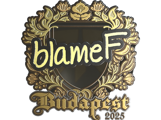 Sticker | blameF (Gold) | Budapest 2025 image