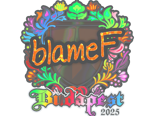 Sticker | blameF (Holo) | Budapest 2025 image