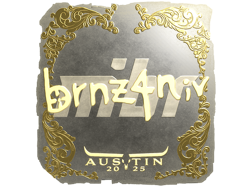 Sticker | brnz4n (Gold) | Austin 2025 image