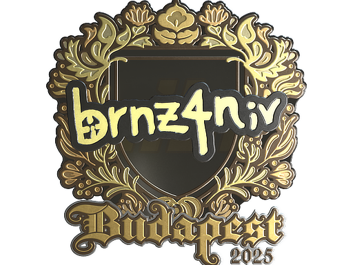 Sticker | brnz4n (Gold) | Budapest 2025 image