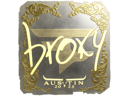 Sticker | broky (Gold) | Austin 2025 image
