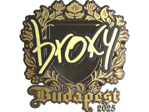 Sticker | broky (Gold) | Budapest 2025 image
