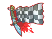 Sticker | Checkered Kukri image