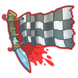 Sticker | Checkered Kukri image