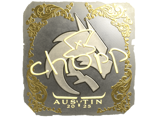Sticker | chopper (Gold) | Austin 2025 image