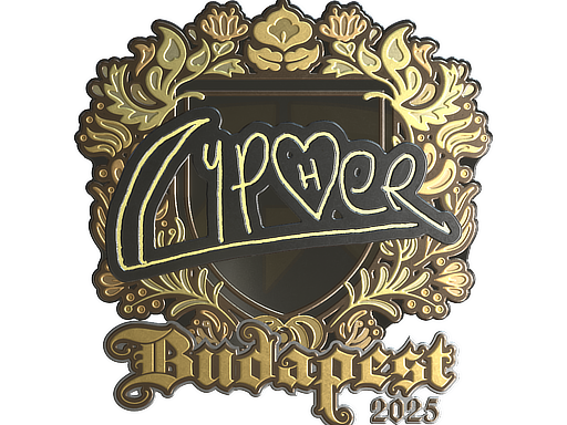 Sticker | Cypher (Gold) | Budapest 2025 image