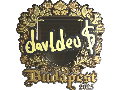 Sticker | dav1deuS (Gold) | Budapest 2025 image