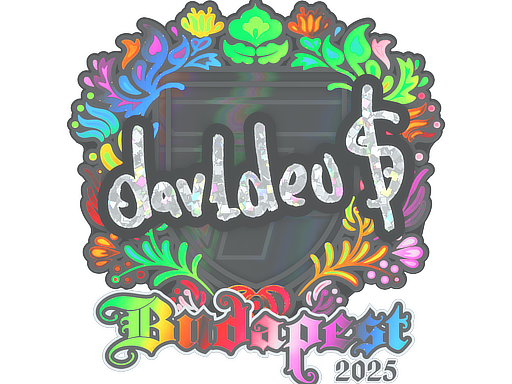 Sticker | dav1deuS (Holo) | Budapest 2025 image