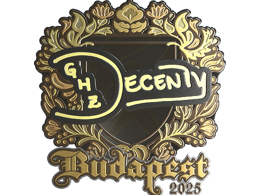 Sticker | decenty (Gold) | Budapest 2025 image