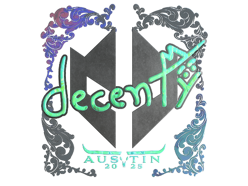 Sticker | decenty (Holo) | Austin 2025 image