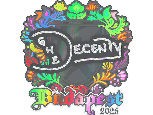 Sticker | decenty (Holo) | Budapest 2025 image