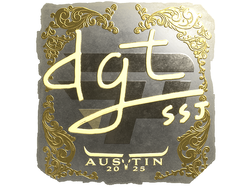 Sticker | dgt (Gold) | Austin 2025 image
