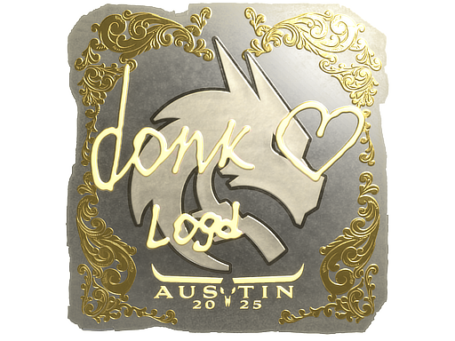 Sticker | donk (Gold) | Austin 2025 image