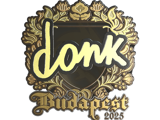 Sticker | donk (Gold) | Budapest 2025 image