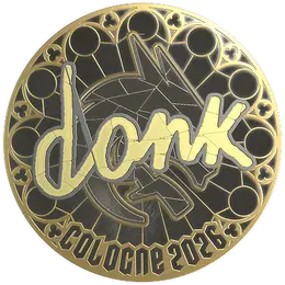 Sticker | donk (Gold) | Cologne 2026 image
