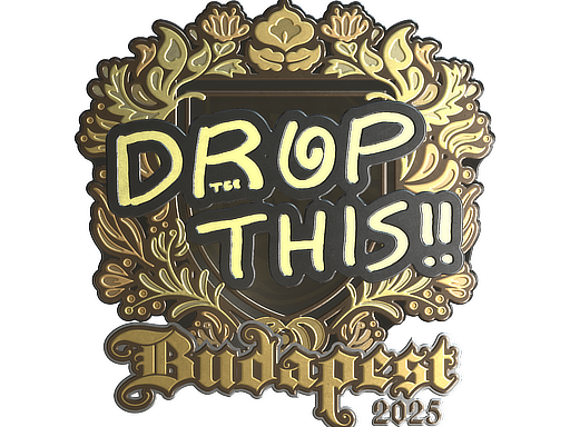 Sticker | drop (Gold) | Budapest 2025 image