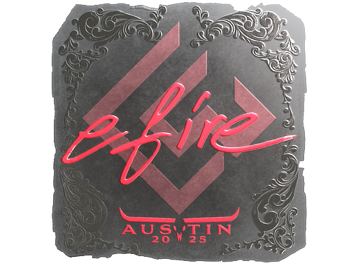 Sticker | efire (Foil) | Austin 2025 image