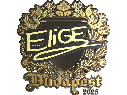 Sticker | EliGE (Gold) | Budapest 2025 image