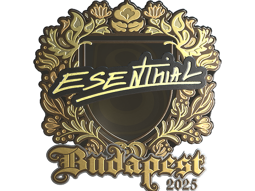 Sticker | esenthial (Gold) | Budapest 2025 image