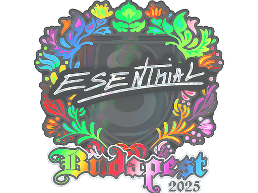 Sticker | esenthial (Holo) | Budapest 2025 image