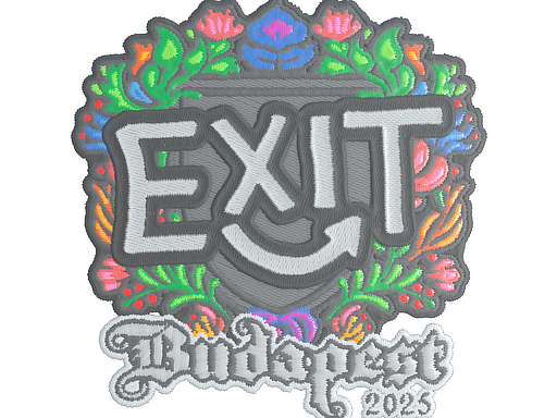 Sticker | exit (Embroidered) | Budapest 2025 image