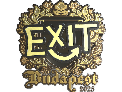 Sticker | exit (Gold) | Budapest 2025 image