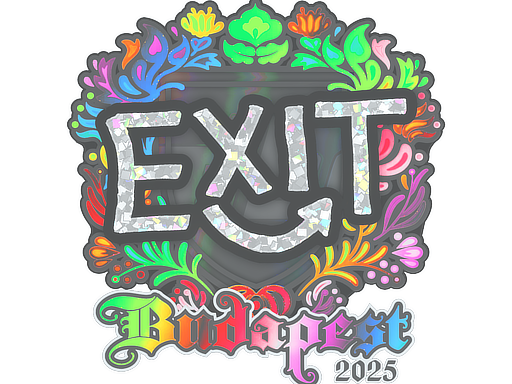 Sticker | exit (Holo) | Budapest 2025 image