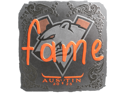 Sticker | fame (Foil) | Austin 2025 image