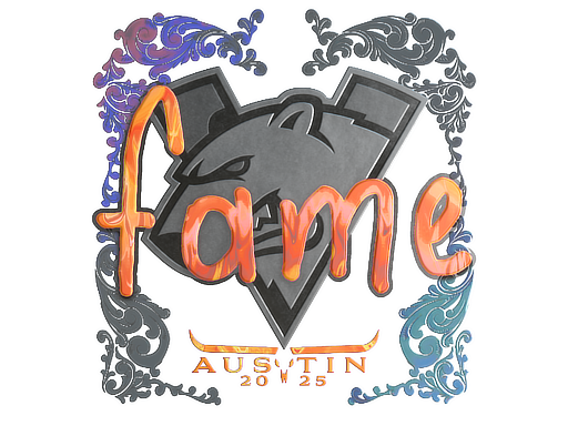 Sticker | fame (Holo) | Austin 2025 image