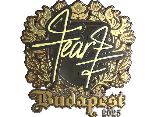 Sticker | fEAR (Gold) | Budapest 2025 image