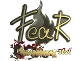 Sticker | fEAR (Gold) | Shanghai 2024 image