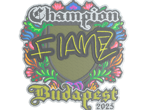 Sticker | FlameZ (Embroidered, Champion) | Budapest 2025 image