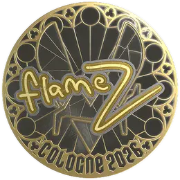 Sticker | FlameZ (Gold) | Cologne 2026 image