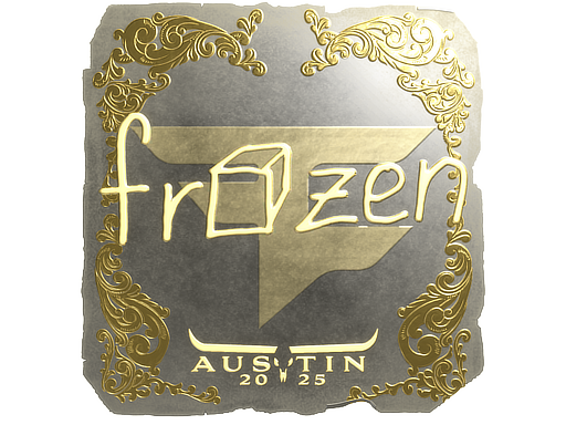 Sticker | frozen (Gold) | Austin 2025 image