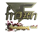 Sticker | frozen (Gold) | Shanghai 2024 image