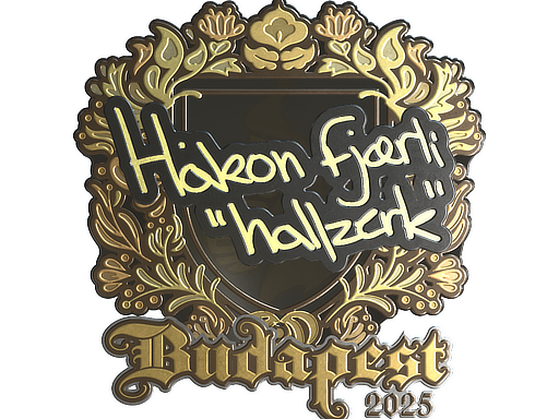 Sticker | hallzerk (Gold) | Budapest 2025 image