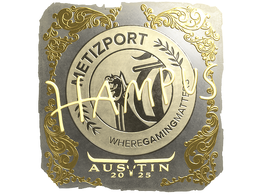 Sticker | hampus (Gold) | Austin 2025 image
