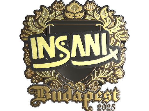 Sticker | insani (Gold) | Budapest 2025 image