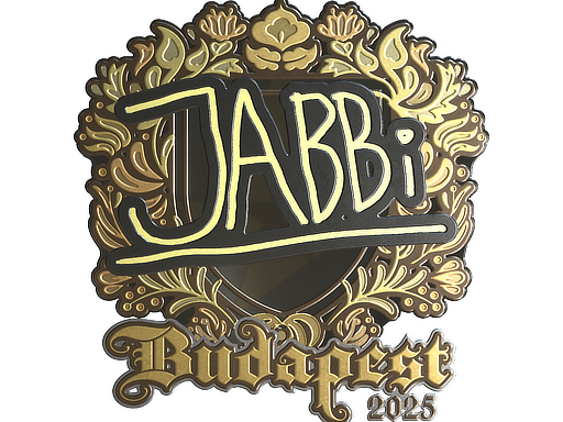 Sticker | jabbi (Gold) | Budapest 2025 image