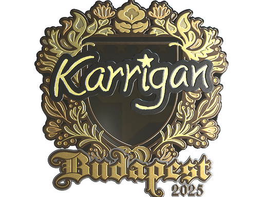 Sticker | karrigan (Gold) | Budapest 2025 image