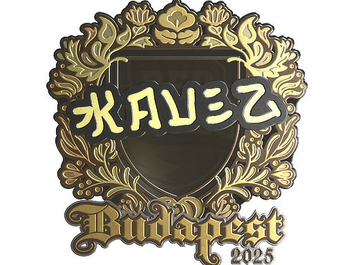 Sticker | kauez (Gold) | Budapest 2025 image
