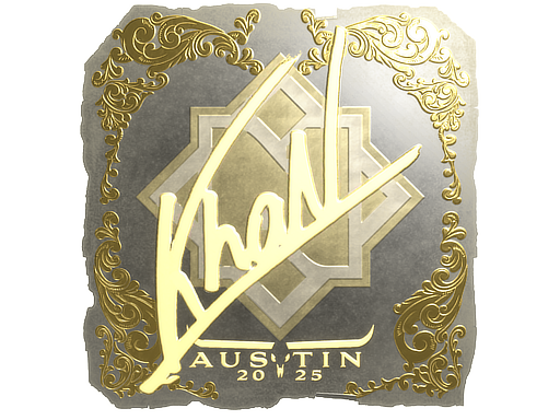Sticker | khaN (Gold) | Austin 2025 image