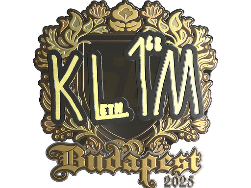 Sticker | kl1m (Gold) | Budapest 2025 image