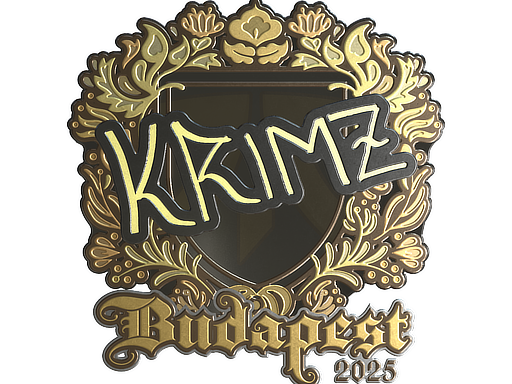 Sticker | KRIMZ (Gold) | Budapest 2025 image