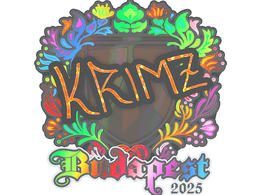 Sticker | KRIMZ (Holo) | Budapest 2025 image